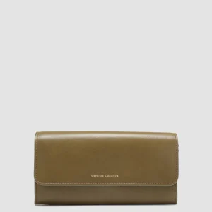 New Officine Creative POCHE 09 - Green Nappa Leather Wallet FIR GREEN