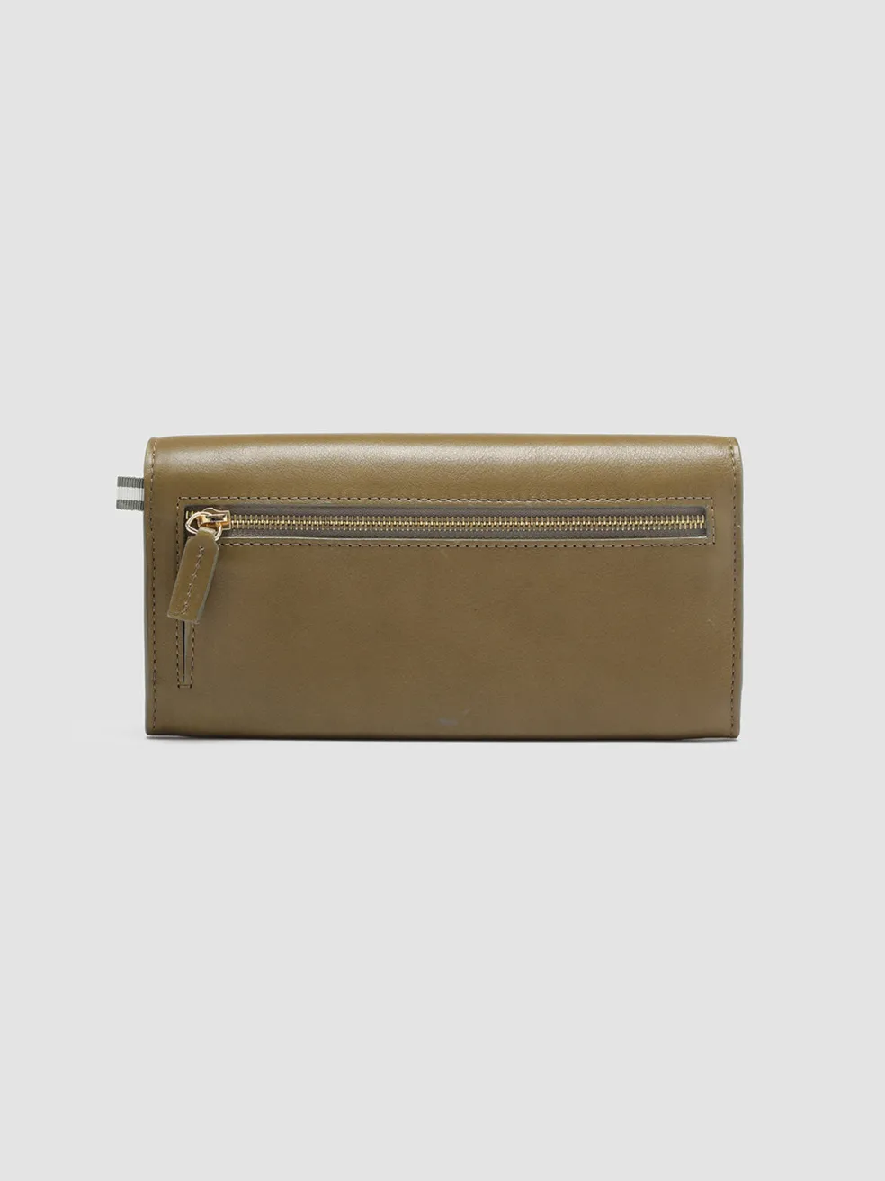 New Officine Creative POCHE 09 - Green Nappa Leather Wallet FIR GREEN