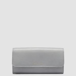 Outlet Officine Creative POCHE 09 - Grey Leather Wallet GULL