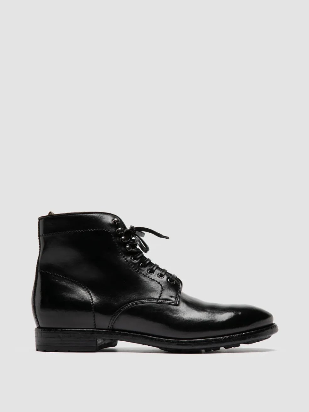 Online Officine Creative PRINCE 610 - Leather Ankle Boots BLACK
