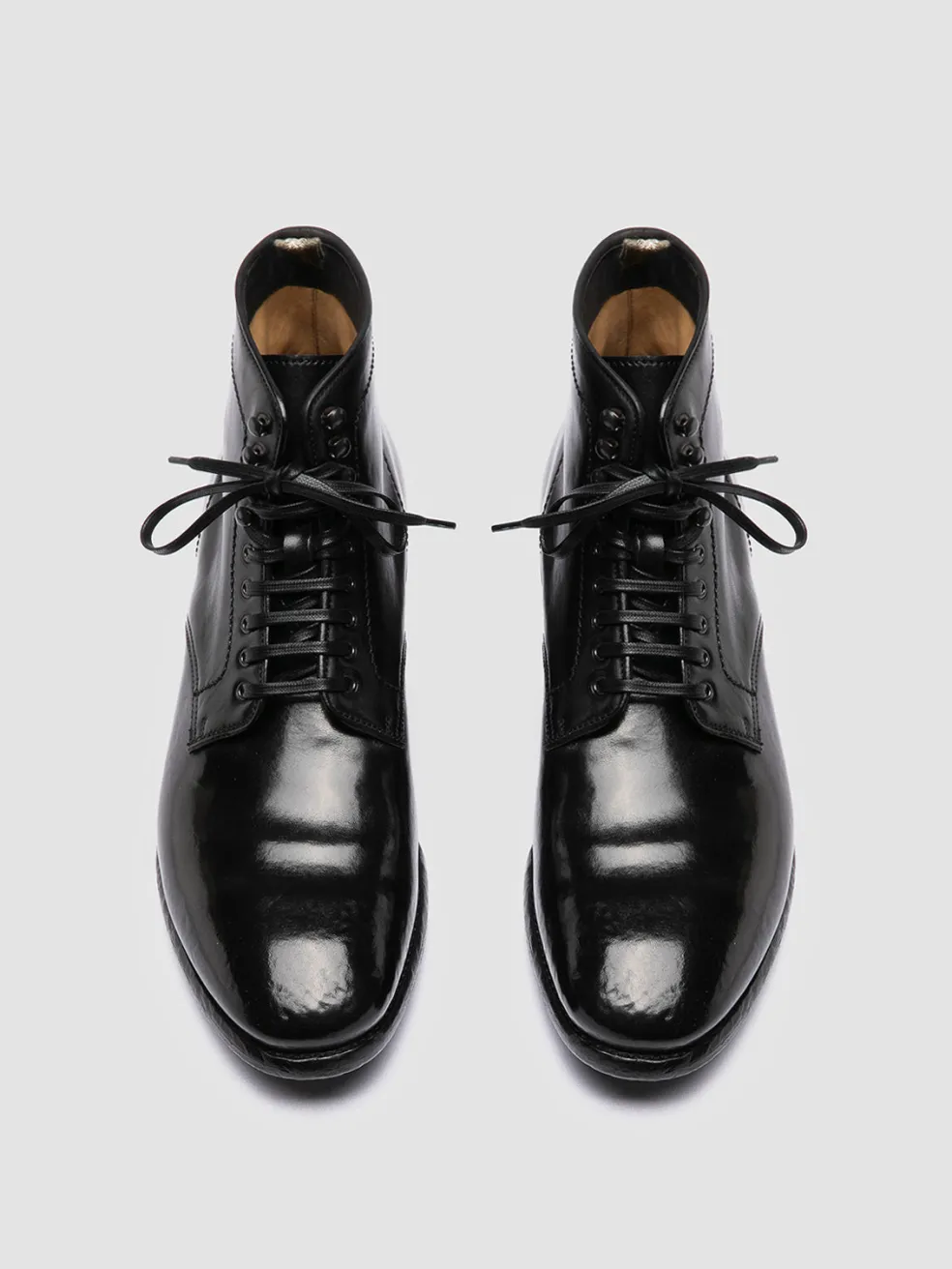 Online Officine Creative PRINCE 610 - Leather Ankle Boots BLACK