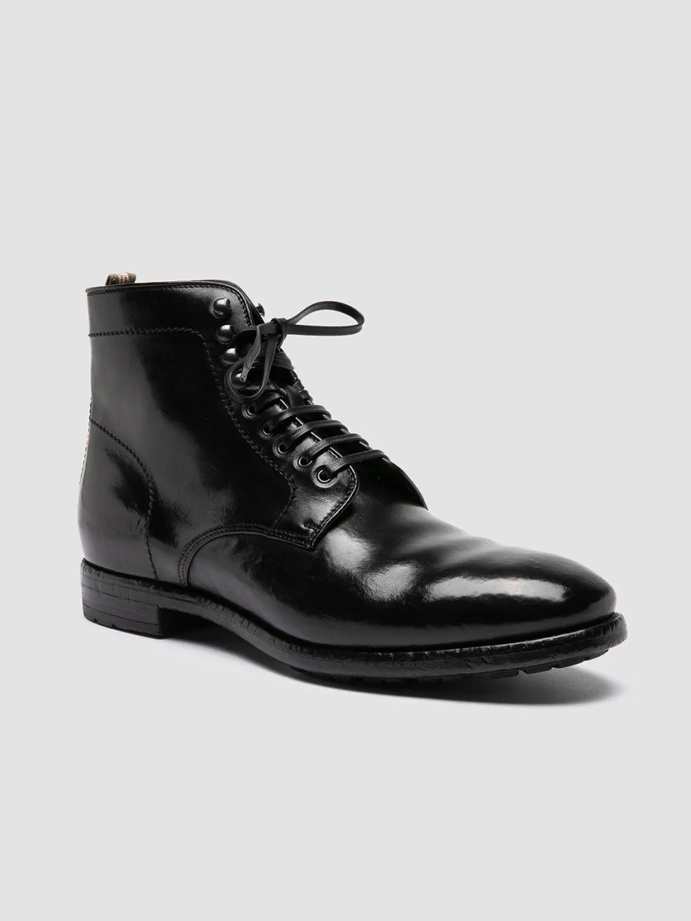 Online Officine Creative PRINCE 610 - Leather Ankle Boots BLACK