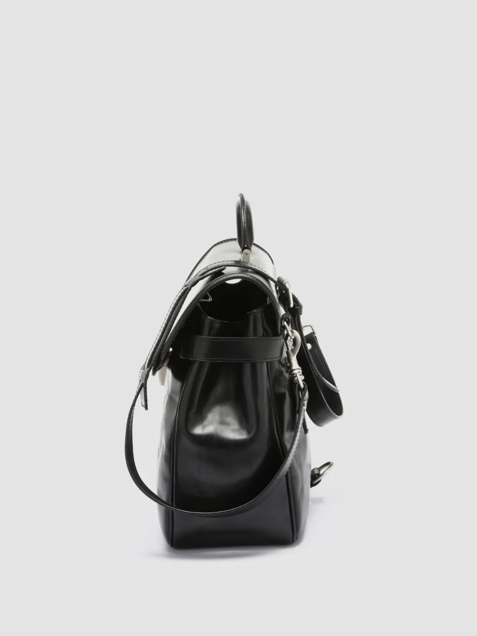 Discount Officine Creative QUENTIN 011 - Leather Briefcase BLACK