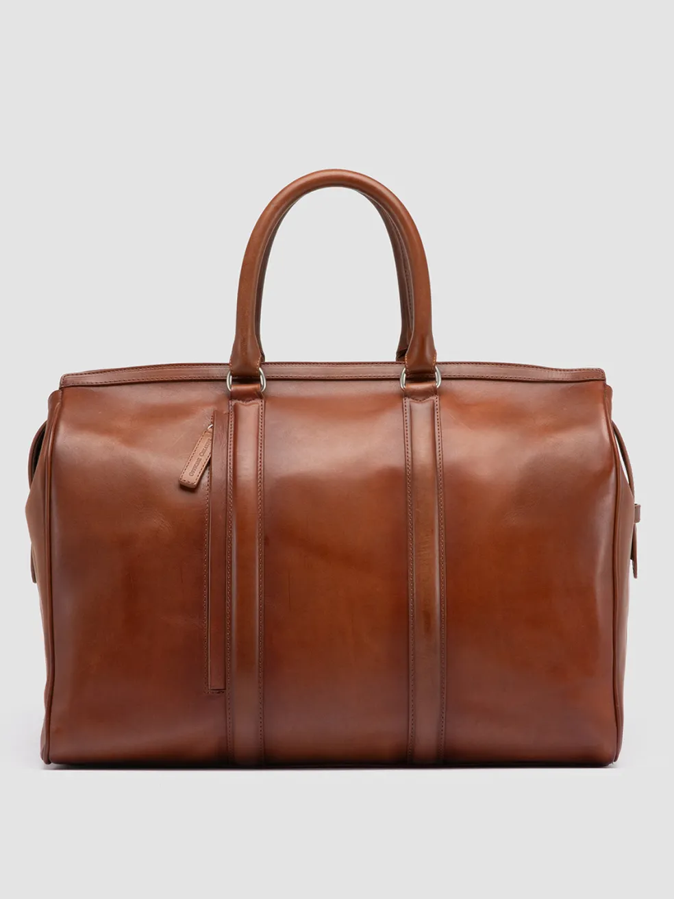 Shop Officine Creative QUENTIN 009 - Brown Leather Bag CORTECCIA