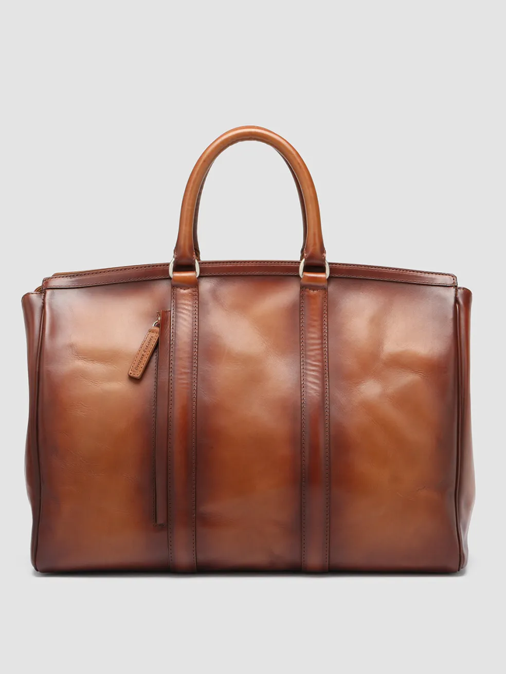 Shop Officine Creative QUENTIN 009 - Brown Leather Bag COTTO