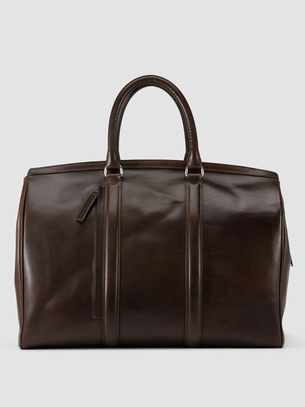 Hot Officine Creative QUENTIN 009 - Brown Leather Bag COFFEE