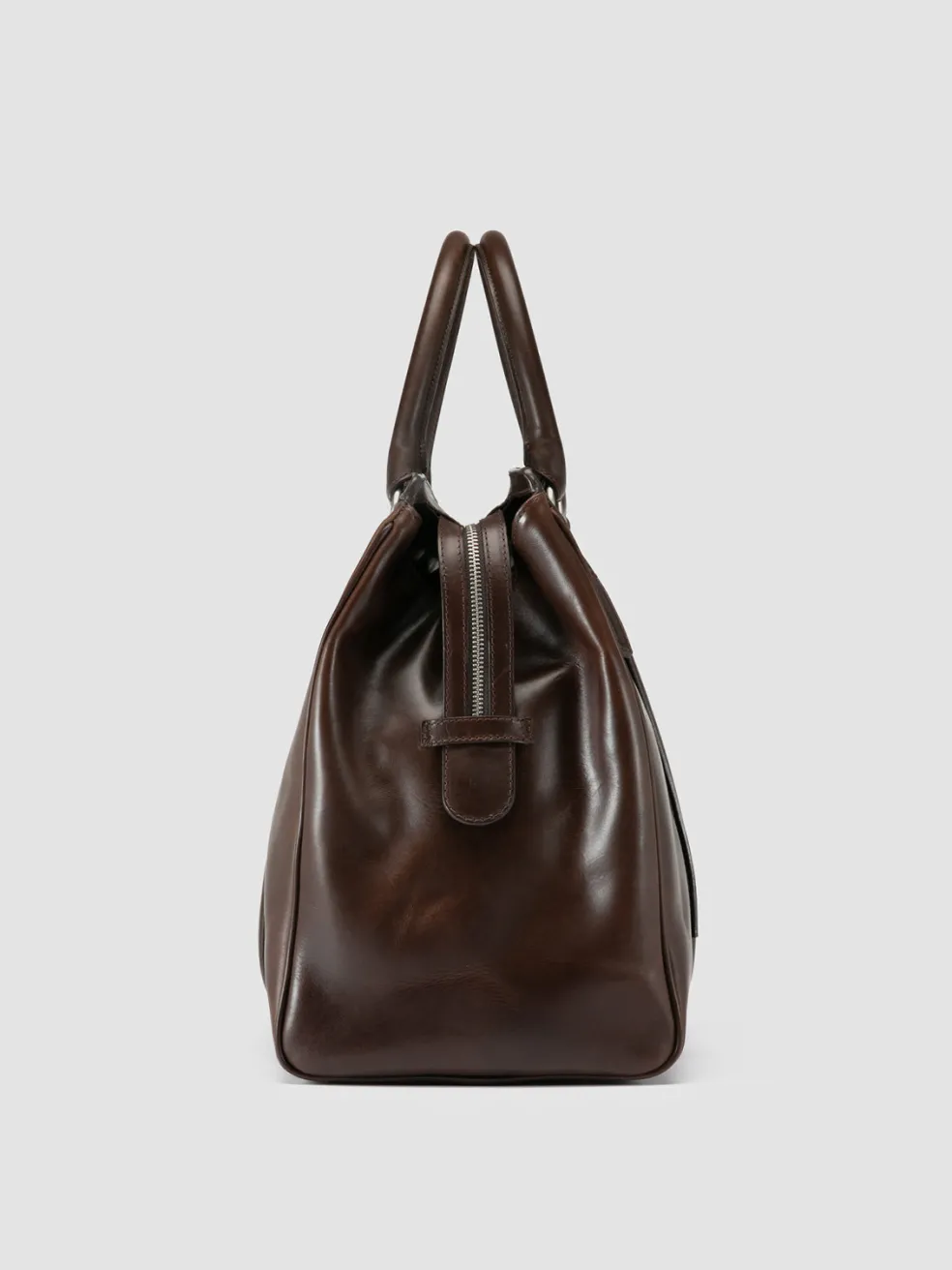 Hot Officine Creative QUENTIN 009 - Brown Leather Bag COFFEE