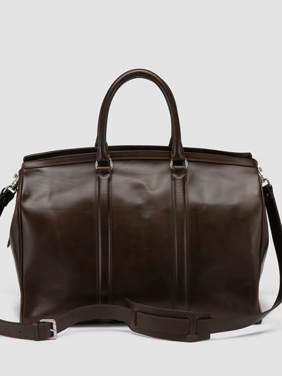 Hot Officine Creative QUENTIN 009 - Brown Leather Bag COFFEE