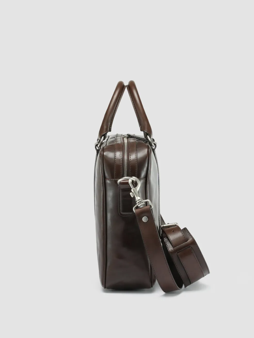 Cheap Officine Creative QUENTIN 010 - Brown Leather Bag COFFEE