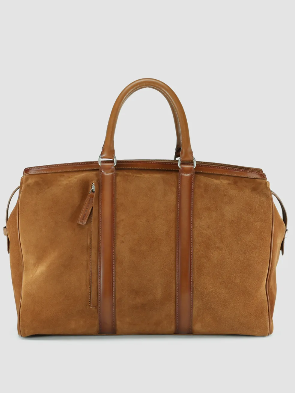 Best Sale Officine Creative QUENTIN 009 - Brown Suede And Leather Bag KENIA/COTTO