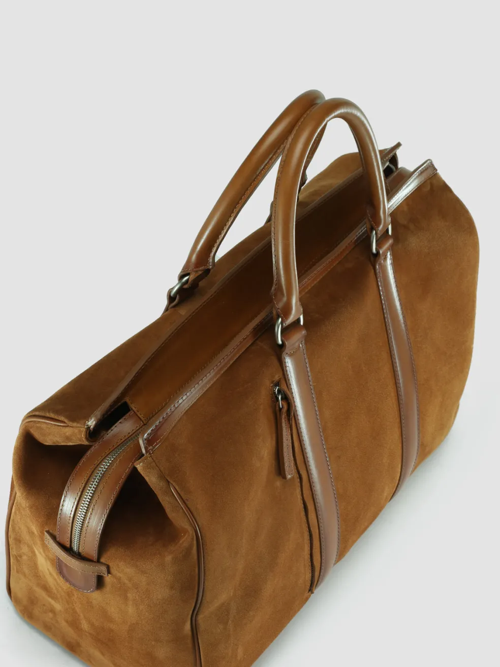 Best Sale Officine Creative QUENTIN 009 - Brown Suede And Leather Bag KENIA/COTTO