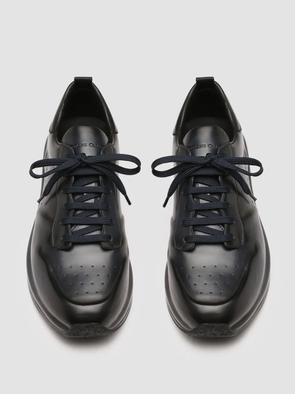 Online Officine Creative RACE LUX 003 - Blue Nappa Leather Sneakers BLUMARINE