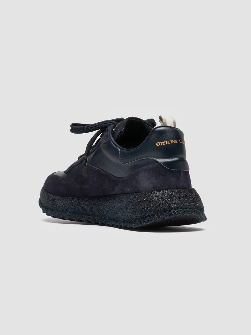 Best Officine Creative RACE RUBREX 101 - Blue Leather And Suede Low Top Sneakers BLU/BLU SCURO