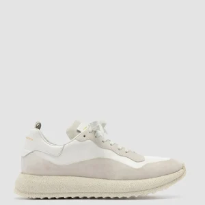 Hot Officine Creative RACE RUBREX 101 - White Leather And Suede Low Top Sneakers OFF WHITE