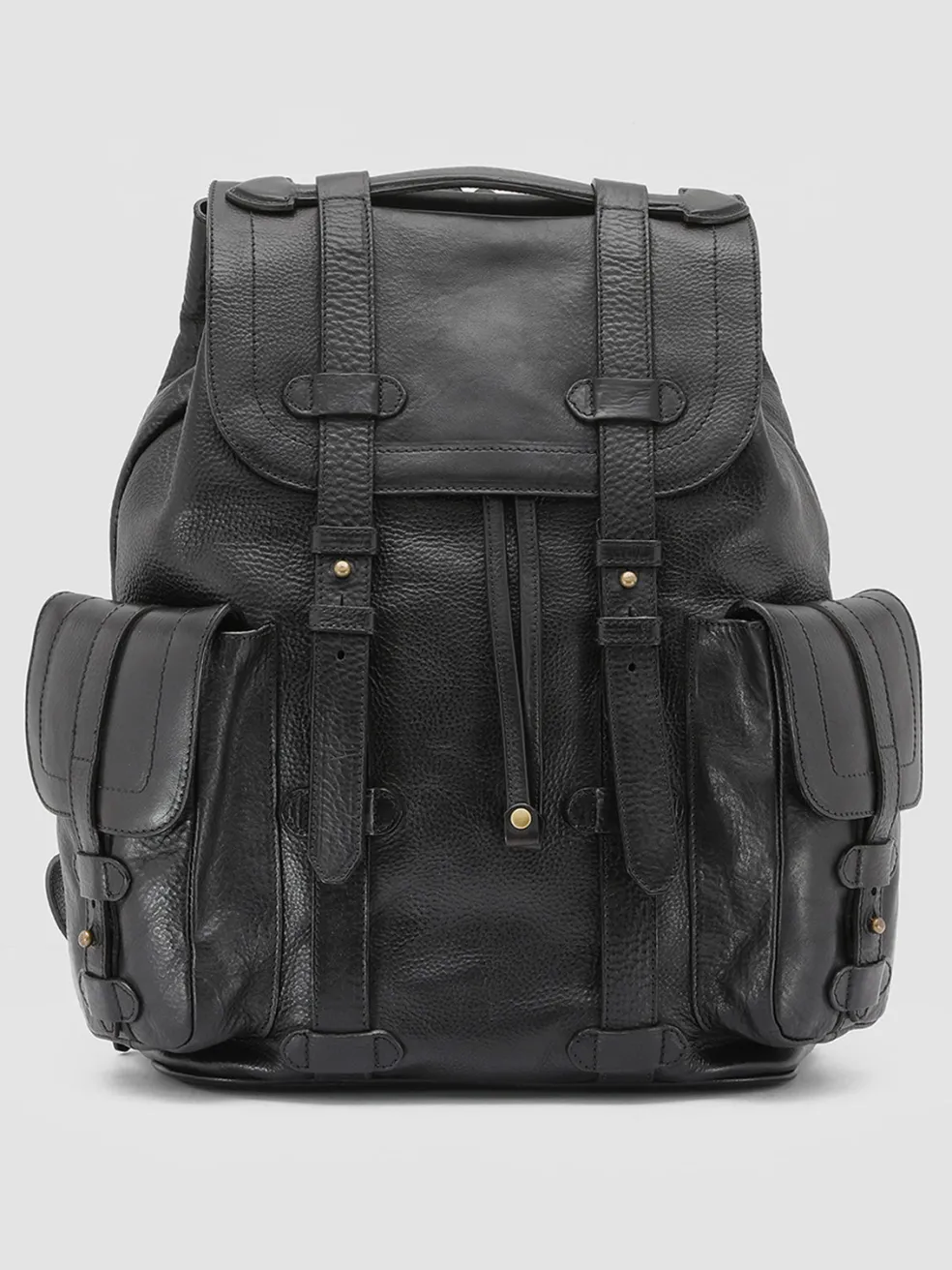 New Officine Creative RARE 27 - Leather Backpack BLACK