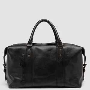 Best Officine Creative RARE 045 - Leather Travel Bag BLACK