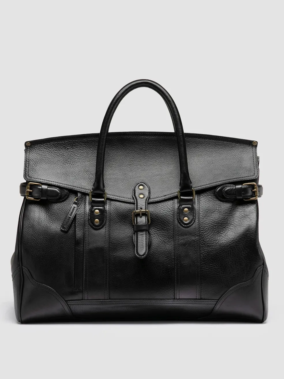 Outlet Officine Creative RARE 042 - Leather Weekender BLACK
