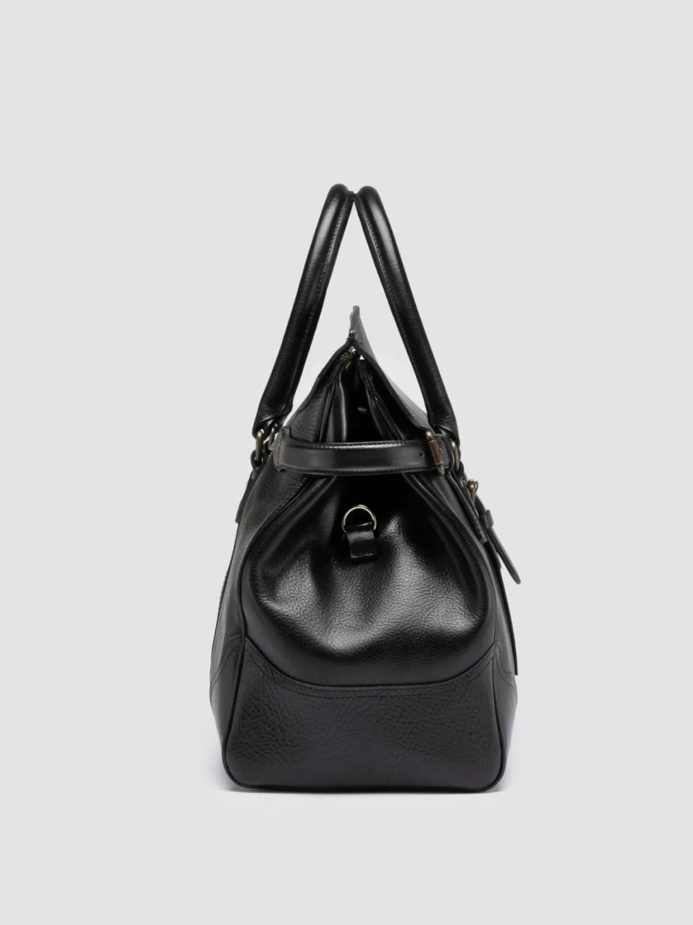 Outlet Officine Creative RARE 042 - Leather Weekender BLACK