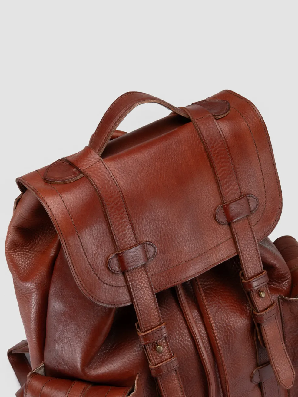 Hot Officine Creative RARE 27 - Leather Backpack BROWN