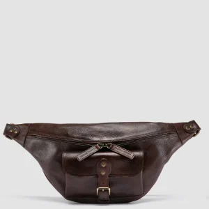 Best Sale Officine Creative RARE 044 - Brown Leather Waist Pack DARK BROWN