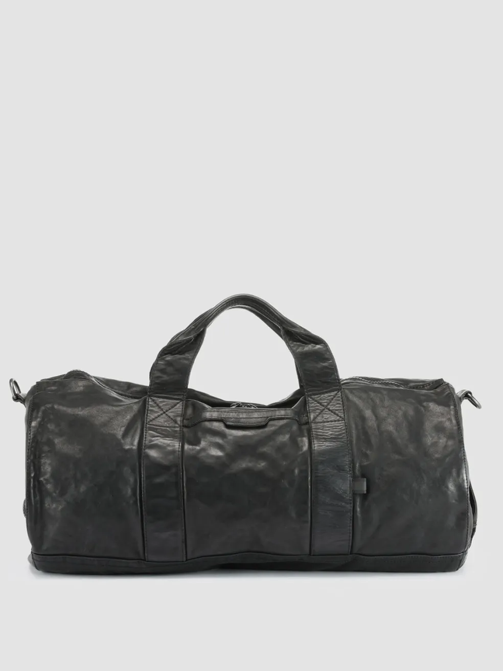Cheap Officine Creative RECRUIT 007 - Black Leather Travel Bag NERO