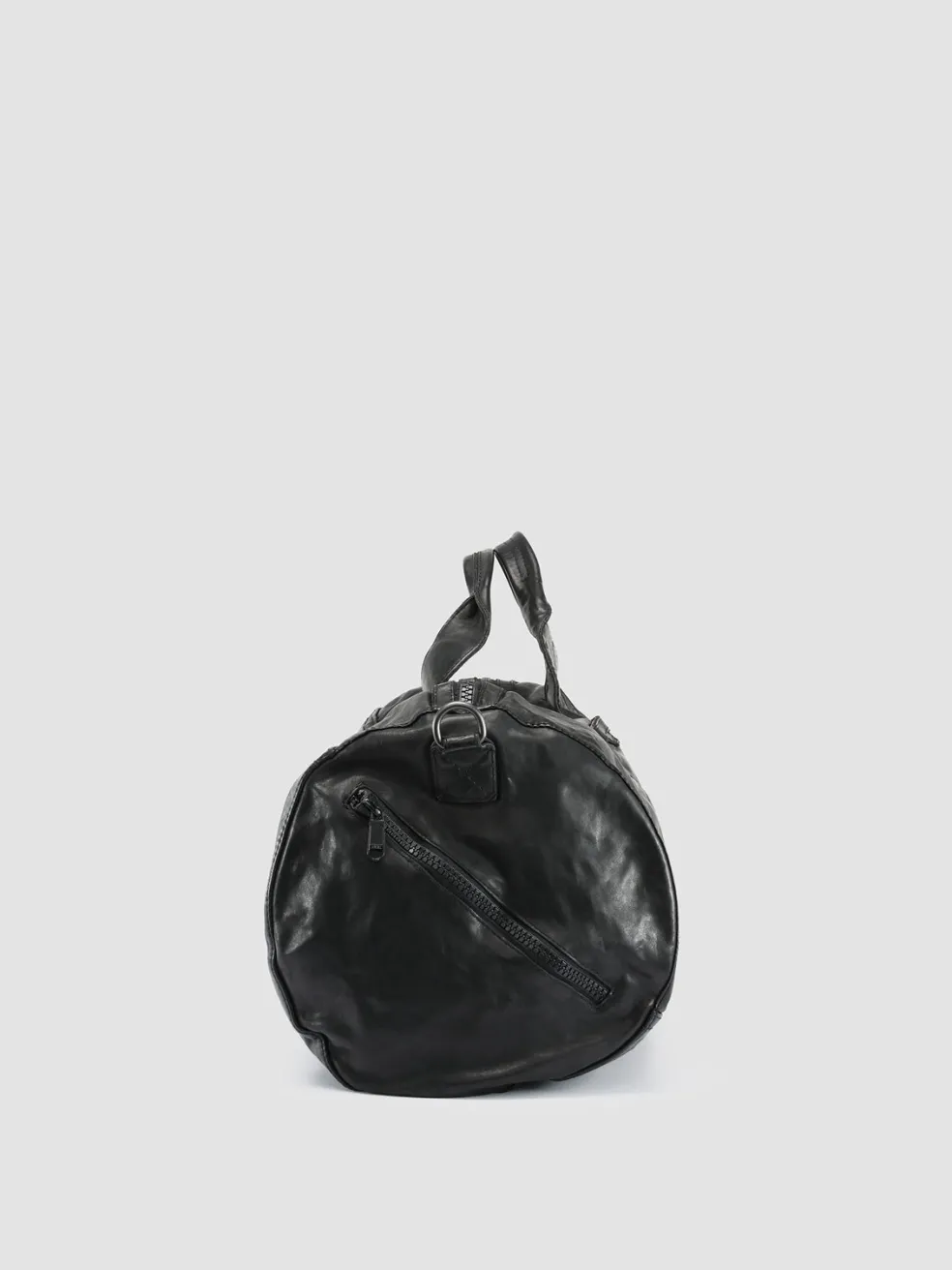 Cheap Officine Creative RECRUIT 007 - Black Leather Travel Bag NERO