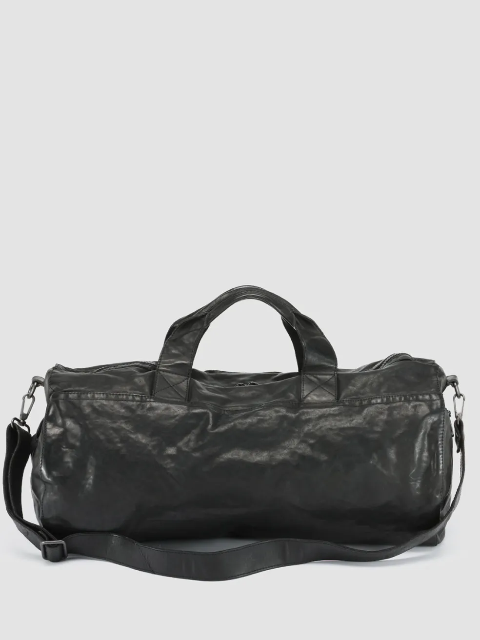 Cheap Officine Creative RECRUIT 007 - Black Leather Travel Bag NERO