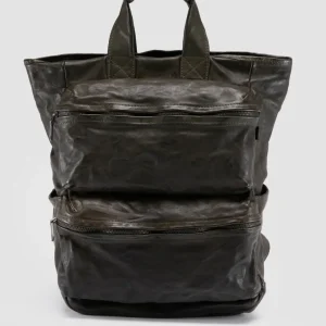 Store Officine Creative RECRUIT 014 - Leather Backpack GREEN