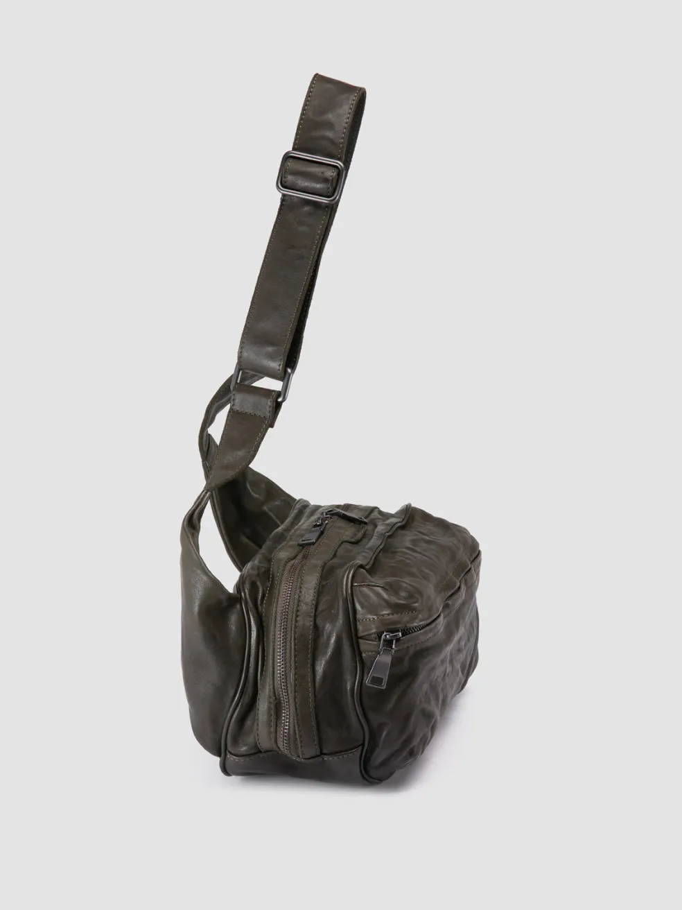 Hot Officine Creative RECRUIT 012 - Leather Waistpack GREEN