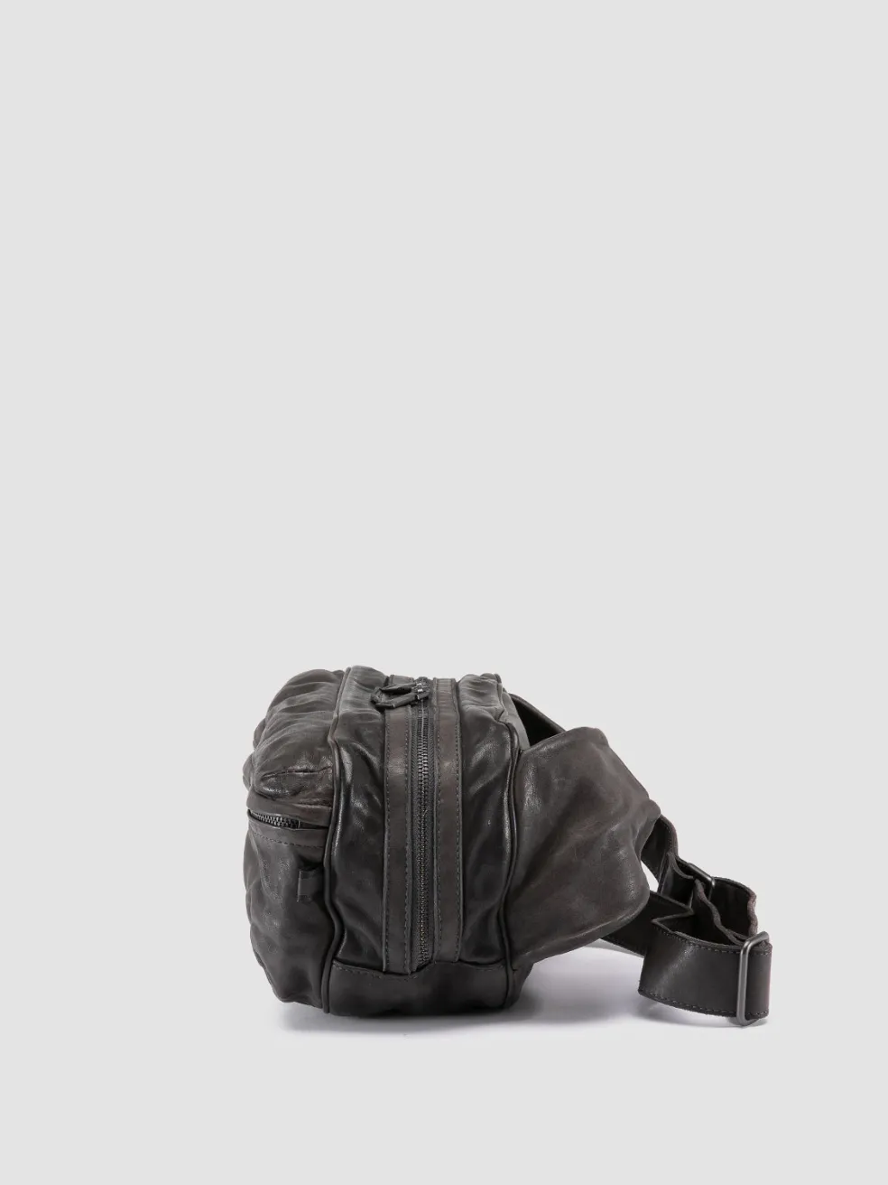 Outlet Officine Creative RECRUIT 012 - Leather Waistpack GREY