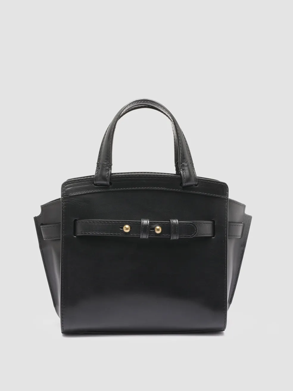 Outlet Officine Creative SADDLE 009 - Leather Hand Bag BLACK