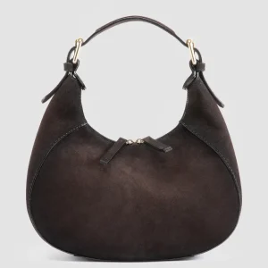 New Officine Creative SADDLE 022 - Brown Suede Handle Bag PEPE