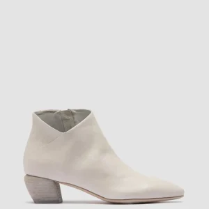 Outlet Officine Creative SALLY 030 - White Leather Zip Boots VAPORE