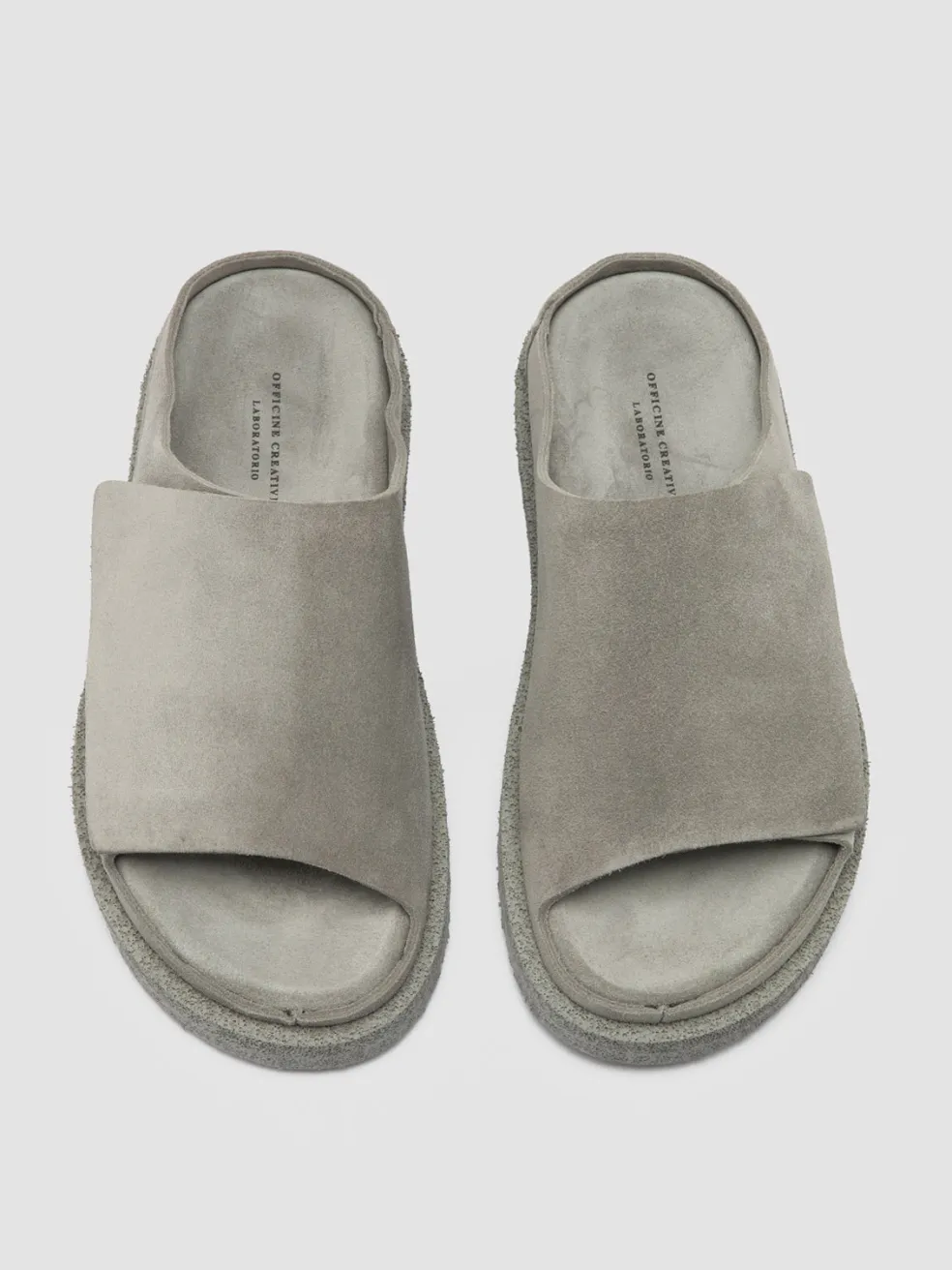 Online Officine Creative SANDS 106 - Suede Slide Sandals GREY
