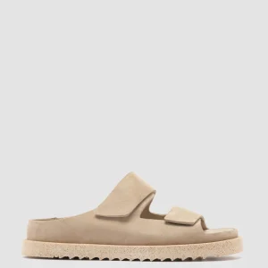 Store Officine Creative SANDS 105 - Ivory Suede Slide Sandals NUDE SPRING