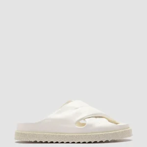 Best Sale Officine Creative SANDS 103 - White Leather Slide Sandals BUTTER