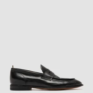 Best Officine Creative SOLITUDE 001 - Leather Penny Loafers BLACK