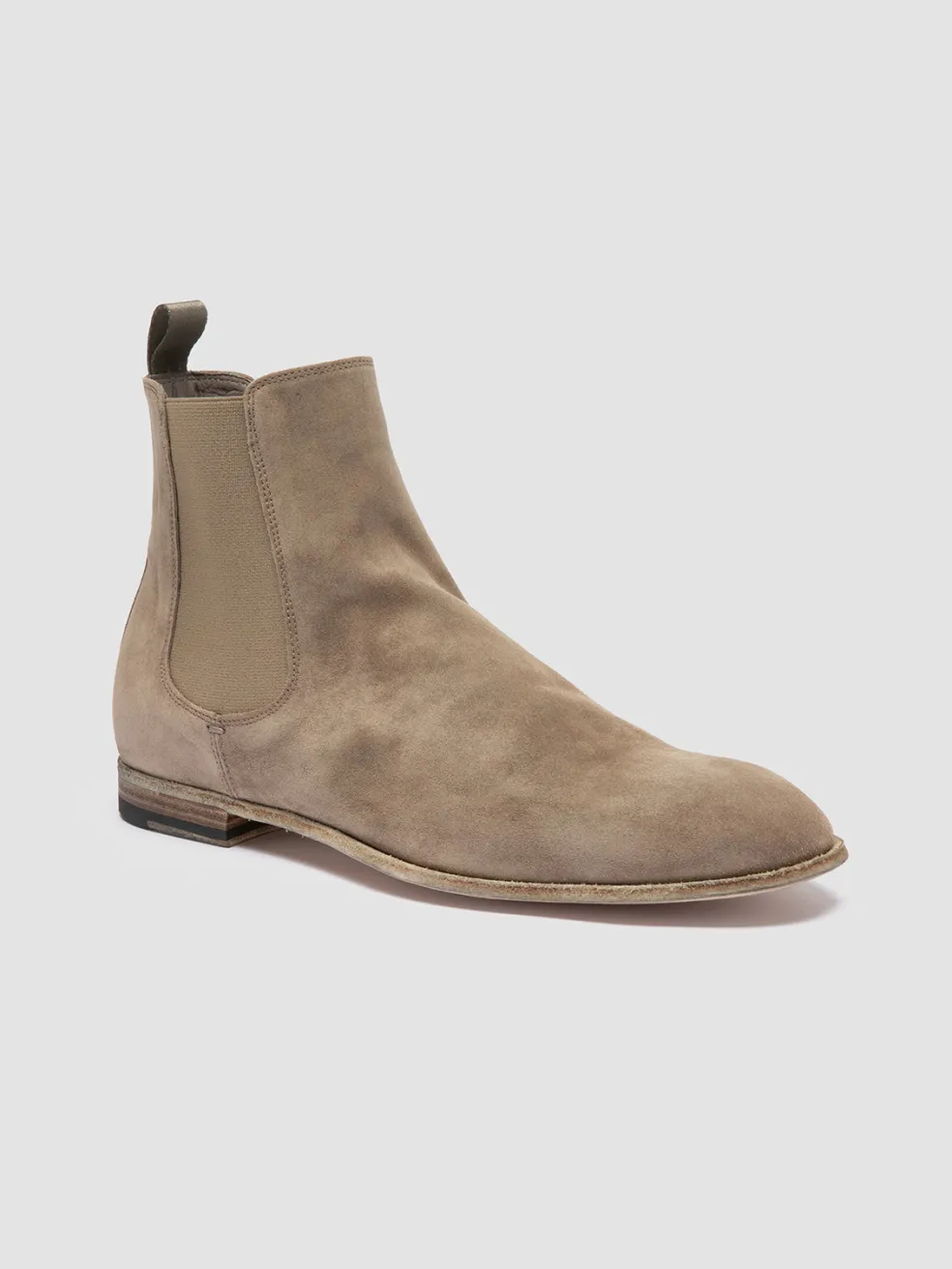 Store Officine Creative SOLITUDE 004 - Suede Chelsea Boots TAUPE