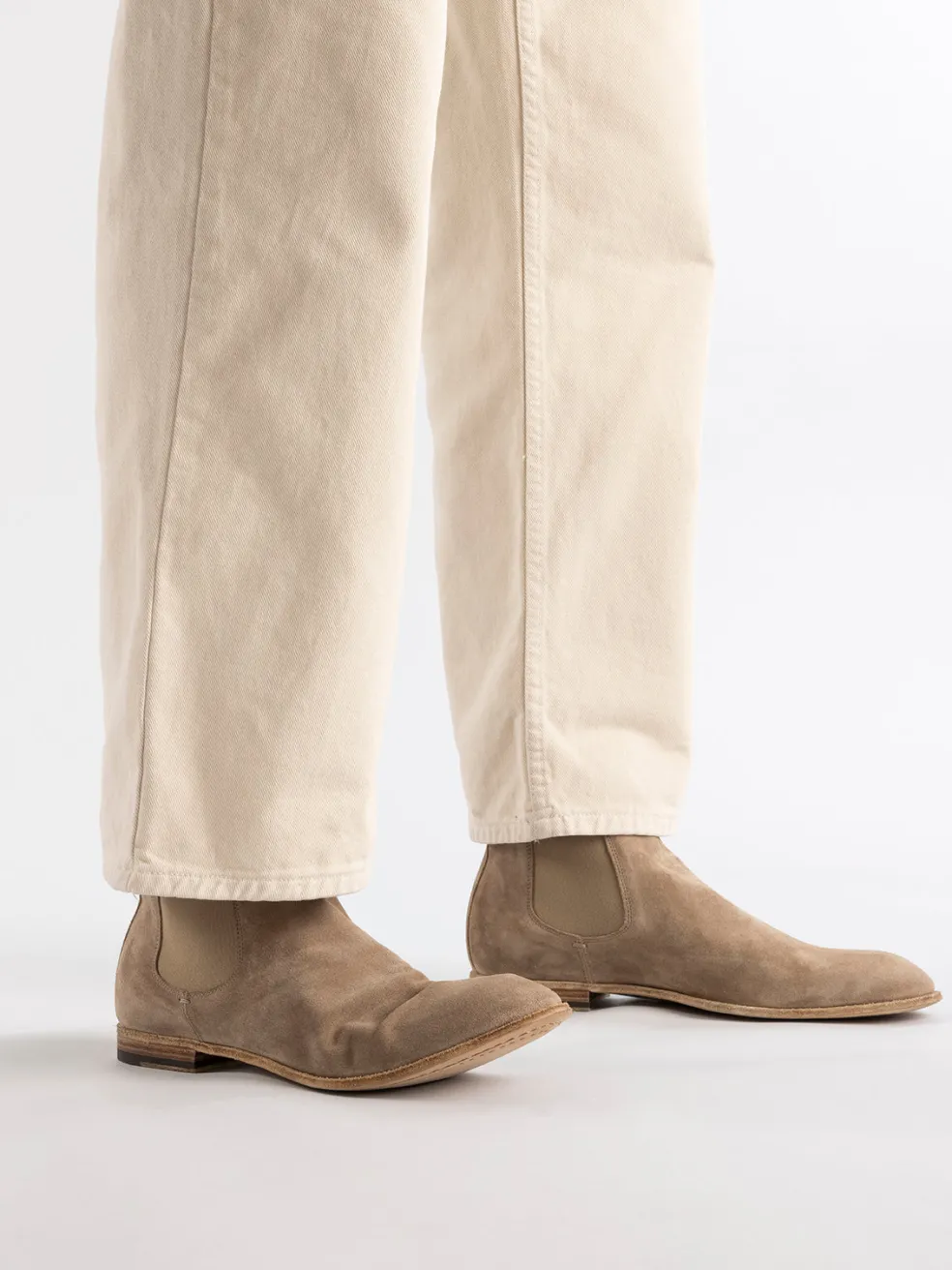 Store Officine Creative SOLITUDE 004 - Suede Chelsea Boots TAUPE