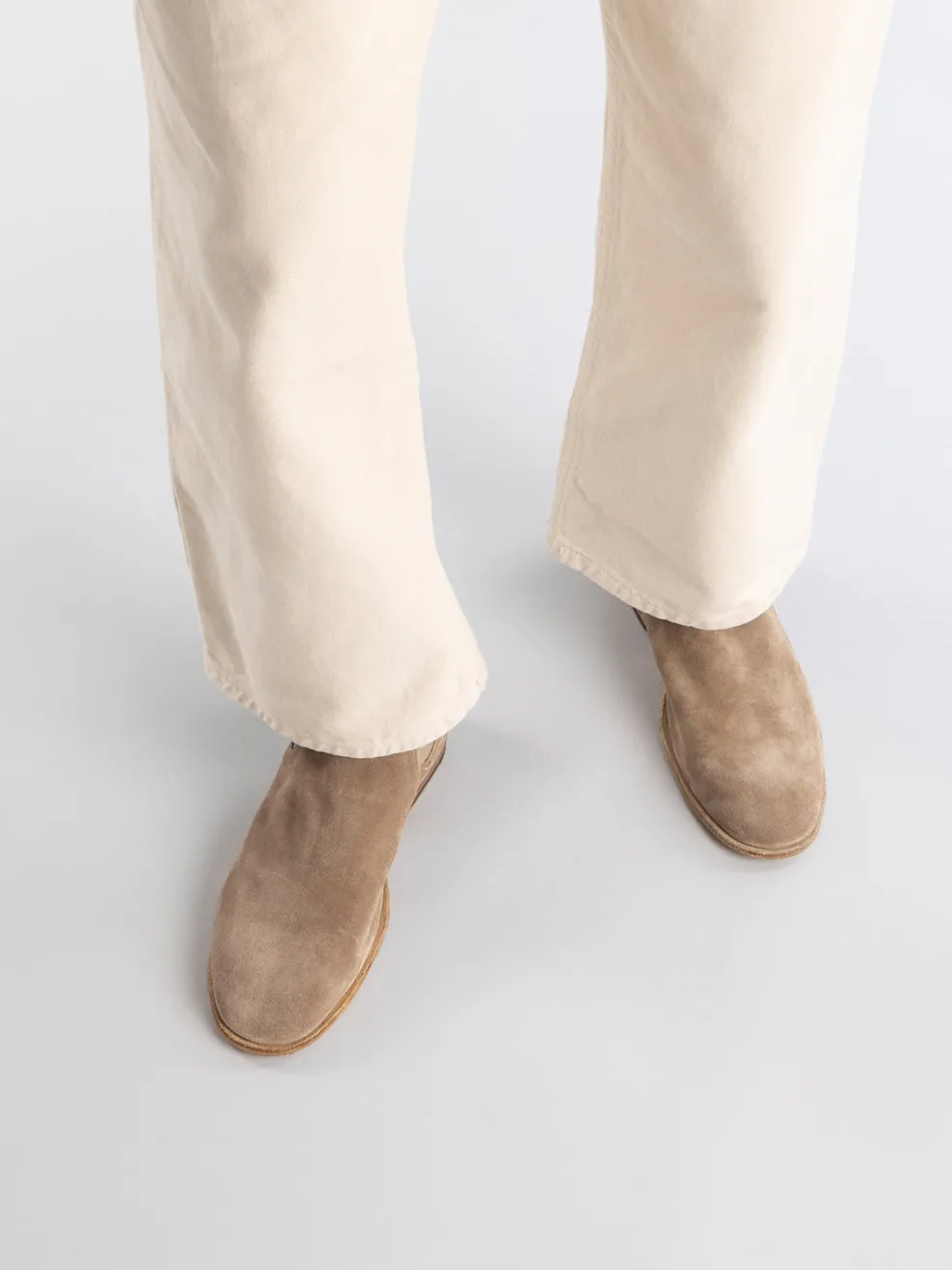 Store Officine Creative SOLITUDE 004 - Suede Chelsea Boots TAUPE