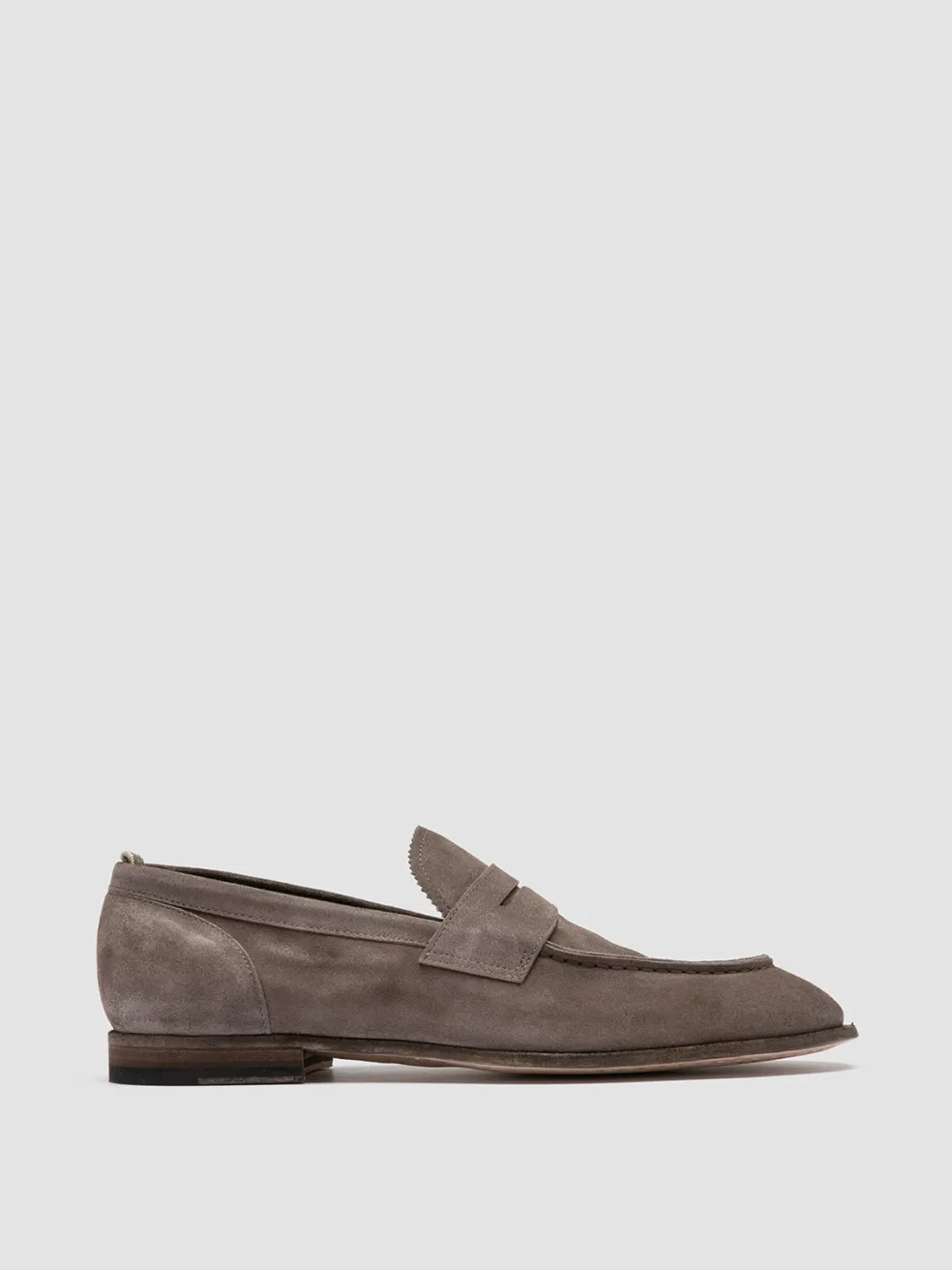 New Officine Creative SOLITUDE 001 - Taupe Suede Penny Loafers OTTER