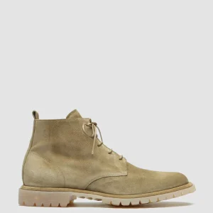 Outlet Officine Creative SPECTACULAR 002 - Brown Suede Lace-Up Boots TAUPE