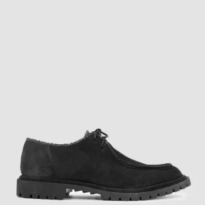 Discount Officine Creative SPECTACULAR W 106 - Suede Derby Shoes BLACK