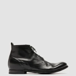 Shop Officine Creative STEREO 004 - Leather Ankle Boots BLACK