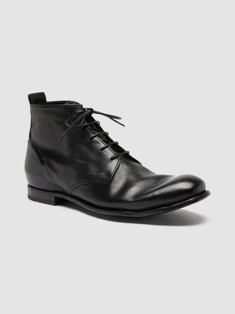 Shop Officine Creative STEREO 004 - Leather Ankle Boots BLACK