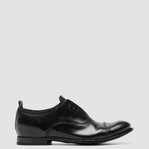 Shop Officine Creative STEREO 001 - Leather Oxford Shoes BLACK