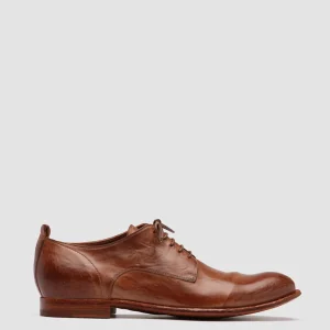 Fashion Officine Creative STEREO 003 - Brown Leather Derby Shoes LIGHT BROWN