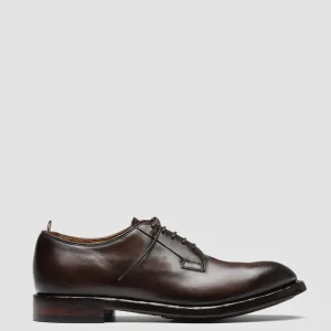 Store Officine Creative TEMPLE 007 - Leather Derby Shoes BROWN
