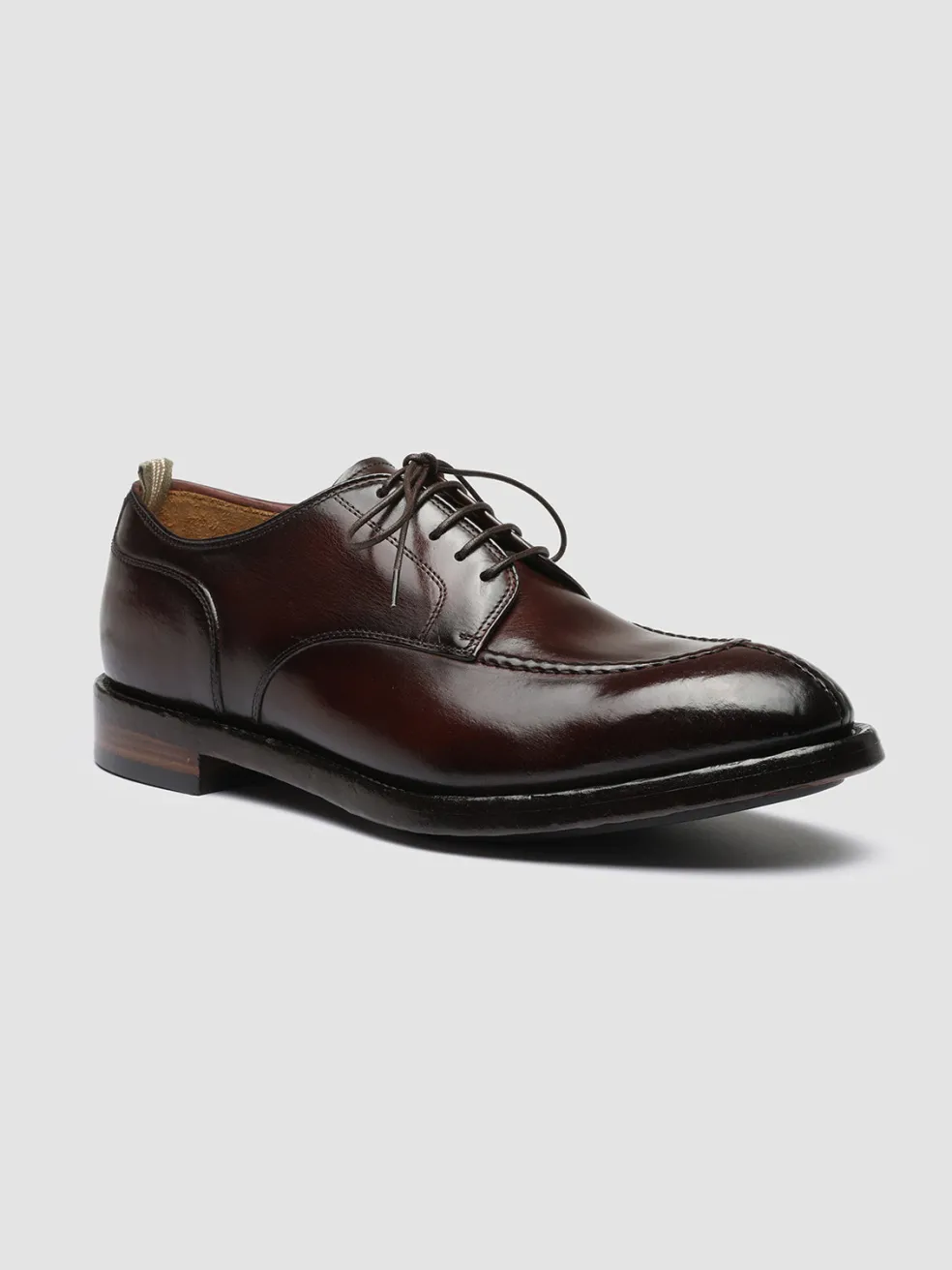 Flash Sale Officine Creative TEMPLE 005 - Leather Derby Shoes BURGUNDY