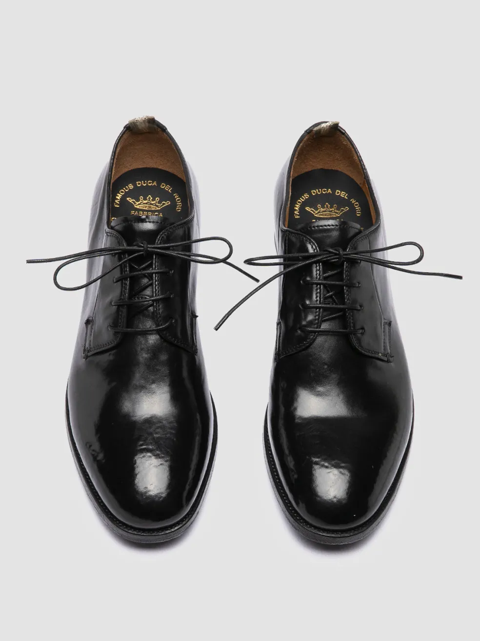 Store Officine Creative VANDERBILT CAOU 013 - Leather Derby Shoes BLACK